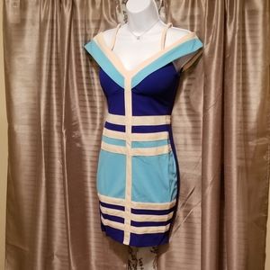 Two tone mini dress nwt